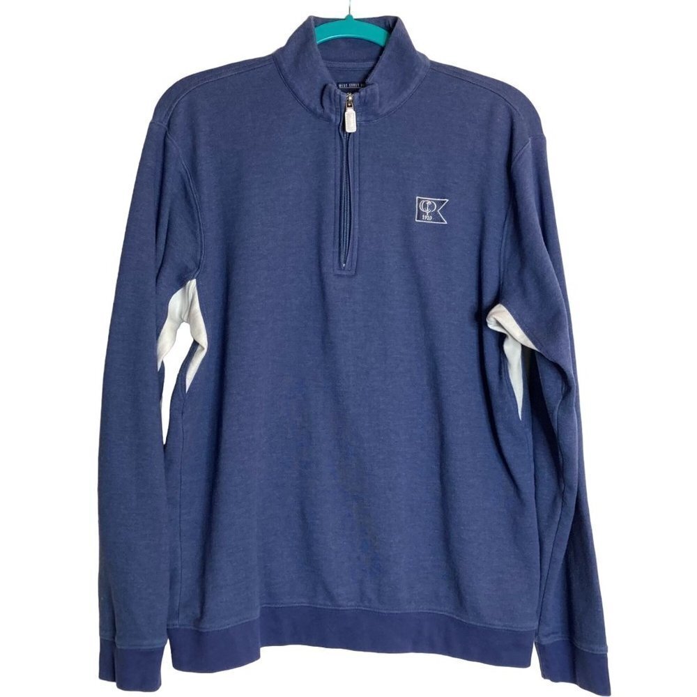 Johnnie-O Long Shirt Mens L 1/4 Zip Lightweight‎ Sweater Blue Casual Golf Soft